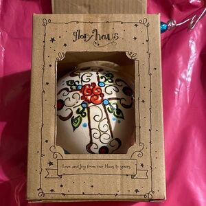 Glory Haus Festive Floral Cross Ornament